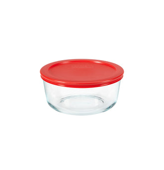 Pyrex® Storage Red 1 Cup Round