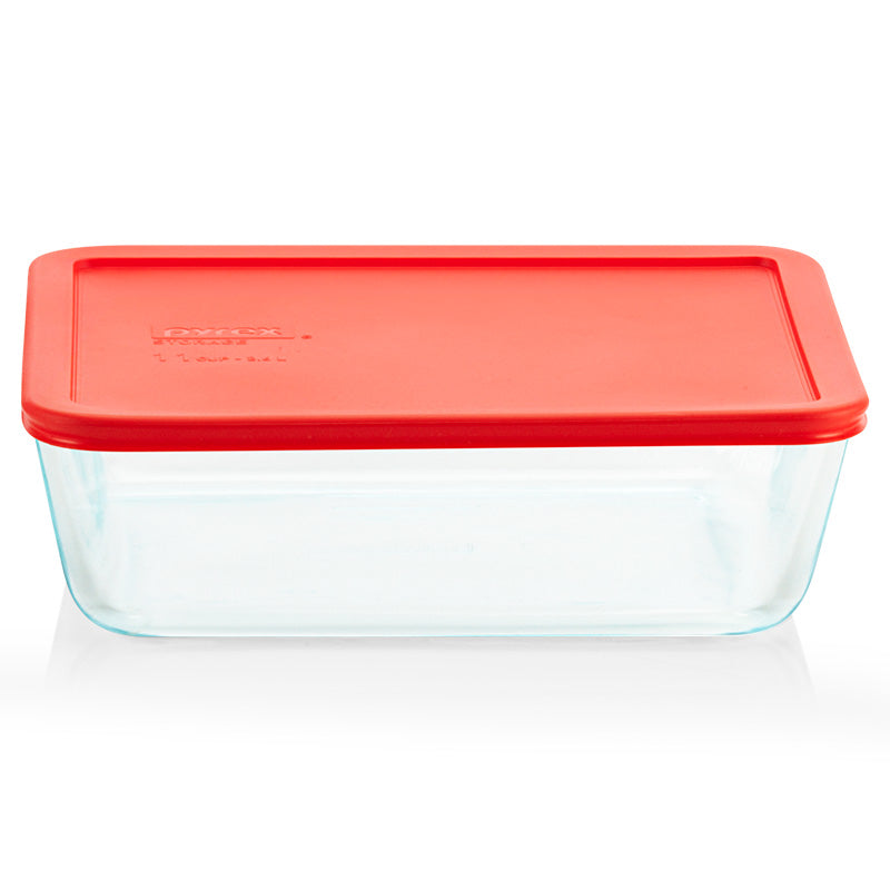 Pyrex® Storage Red 11 Cup Rectangle