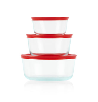 Pyrex® Storage Red 6 Piece Set