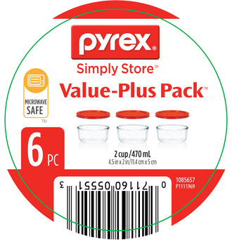 Pyrex® Simply Store Red 6 Piece Set