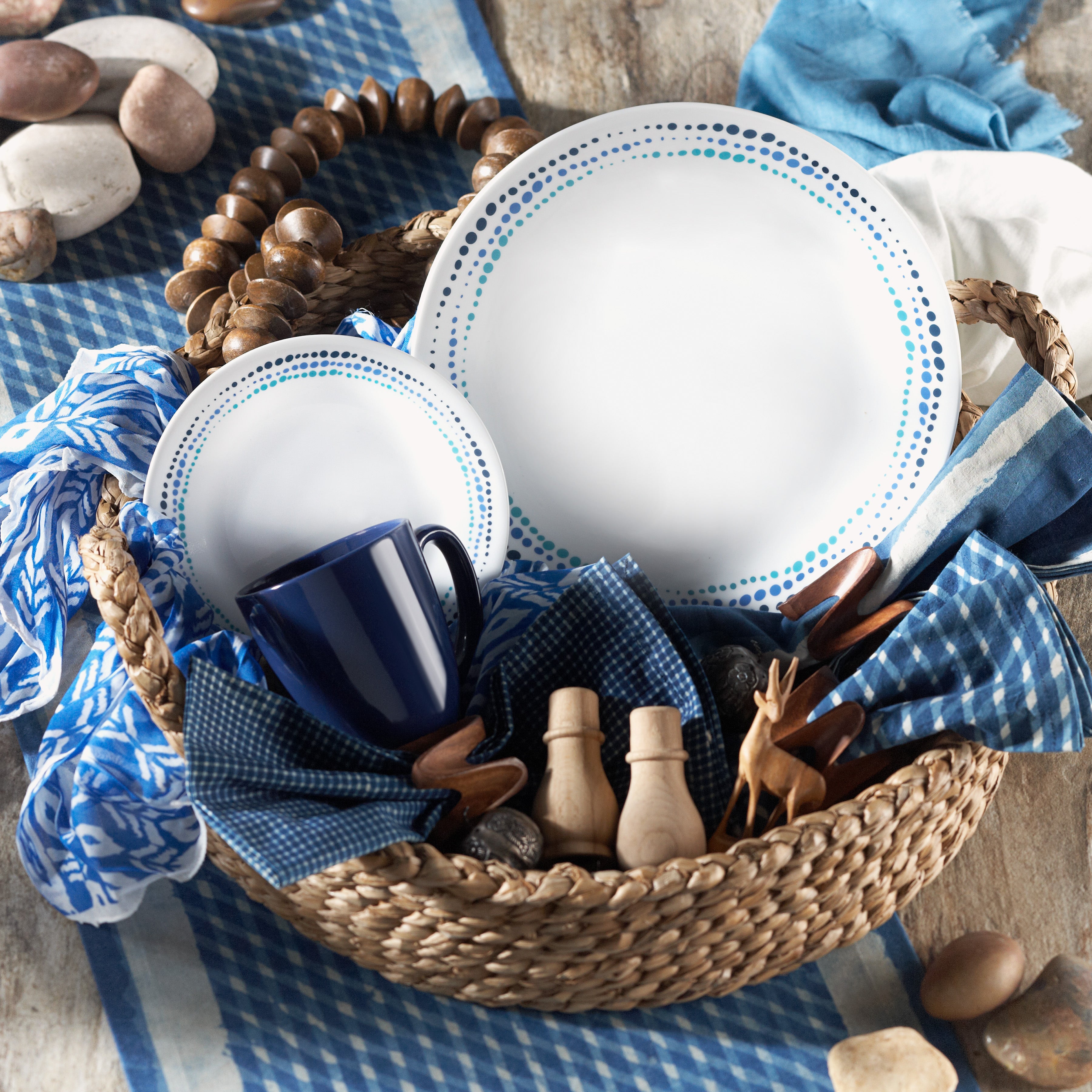 Corelle® Ocean Blues 12 Piece Dinner Set