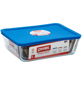 Pyrex® Simply Store Coloured Rectangle 6 Piece Set