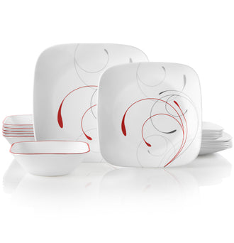 Corelle® Square Splendor 18 Piece Dinner Set