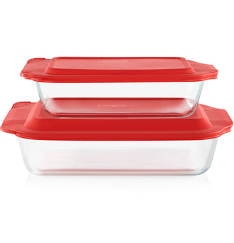 Pyrex® Deep 4 Piece Set (3L | 4.7L)