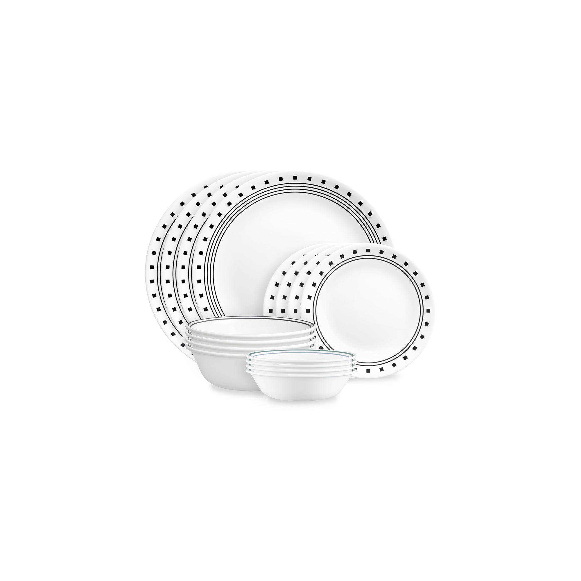 Corelle® City Block 16 Piece Dinner Set