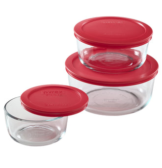 Pyrex® Storage Red 6 Piece Set