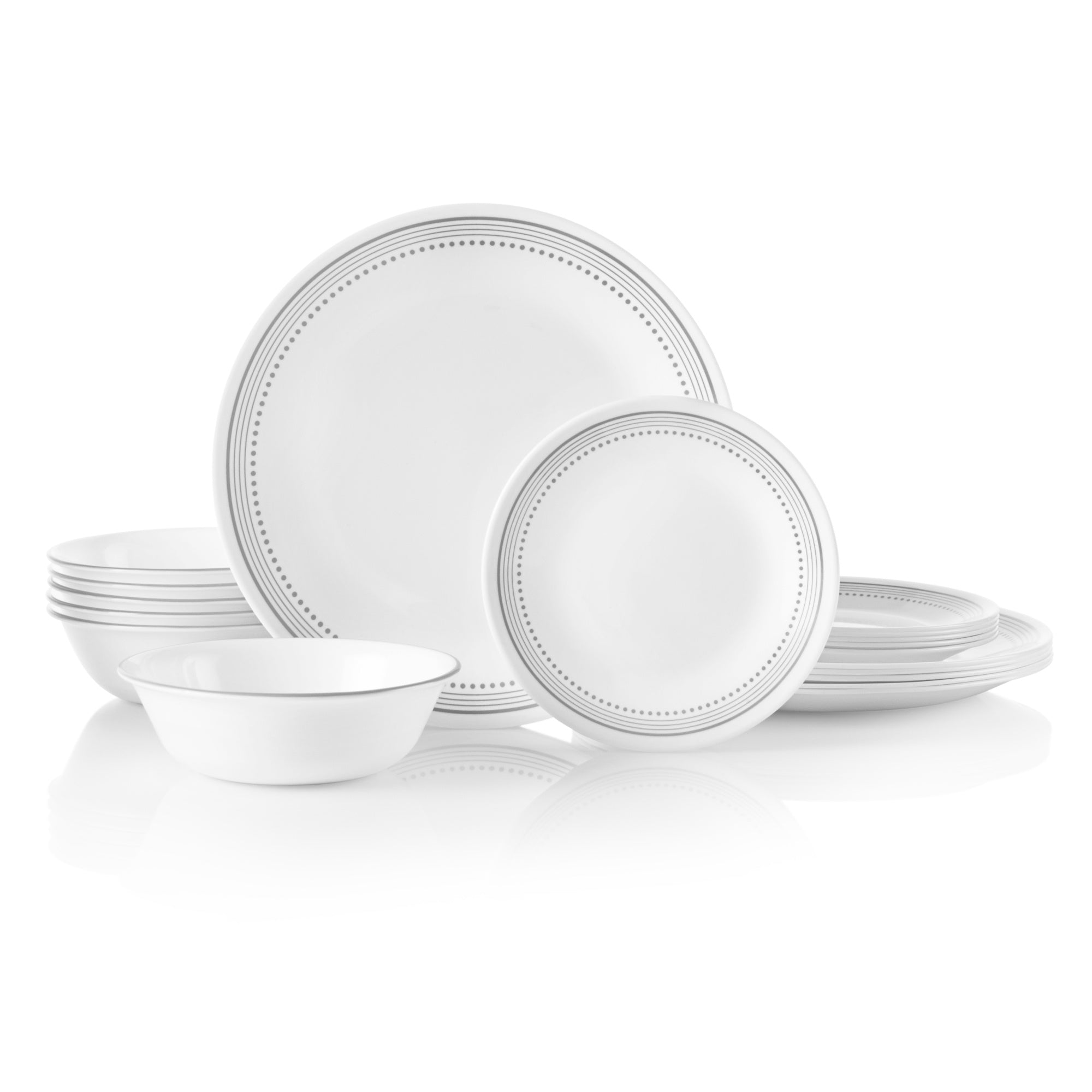 Corelle® Mystic Gray 18 Piece Dinner Set