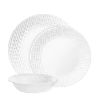Corelle® Linen Weave 18 Piece Dinner Set