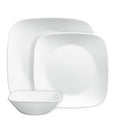 Corelle® Square Pure White 12 Piece Dinner Set