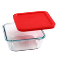 Pyrex® Storage Red 4 Cup Square