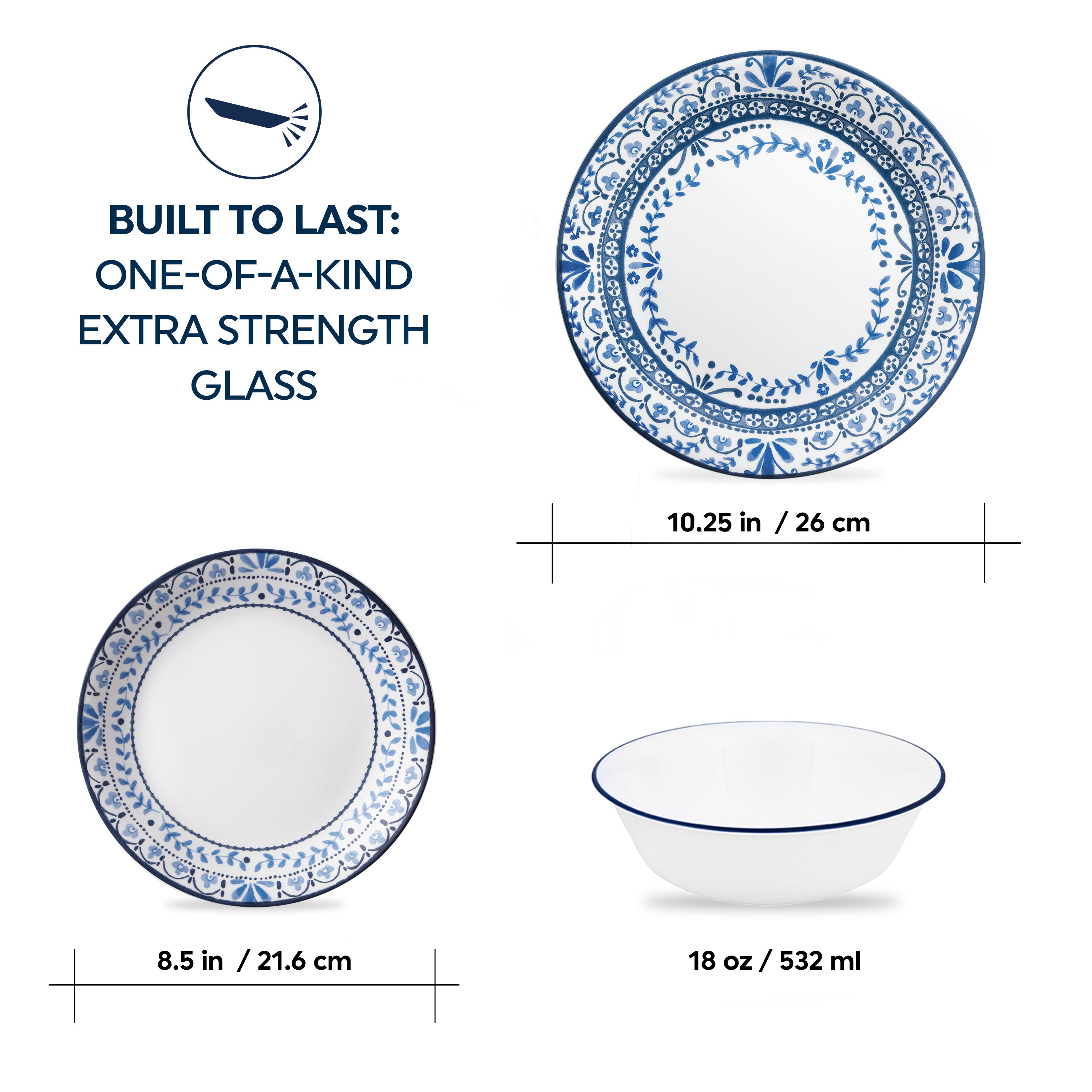 Corelle® Portofino 12 Piece Dinner Set