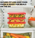 Pyrex® Storage Red 6 Cup Rectangle