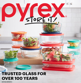 Pyrex® Storage Red 3 Cup Rectangle