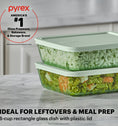 Pyrex® Colours Simply Store Green 6 Cup Rectangle
