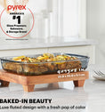 Pyrex® Colours Sculpted Smoke Bakeware Rectangle 2.85L