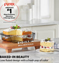 Pyrex® Colours Sculpted Smoke Bakeware Square 20cm