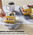 Pyrex® Colours Sculpted Smoke Bakeware Square 20cm