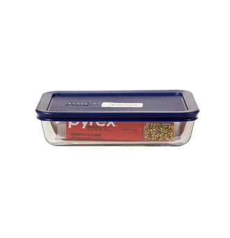 Pyrex® Storage Blue 3 Cup Rectangle