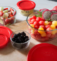 Pyrex® Storage Red 1 Cup Round