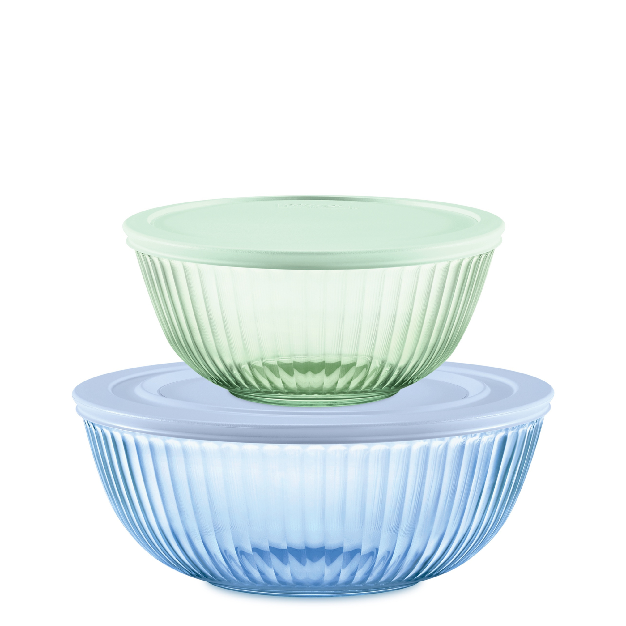 Pyrex® Color Sculptured Bowl 4 Piece Set (Green/Blue)