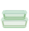 Pyrex® Colours Simply Store Green 4 Piece Set (6 Cup|11 Cup)