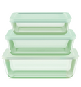 Pyrex® Color Simply Store Green 6 Piece Set (3 Cup|6 Cup|11 Cup)