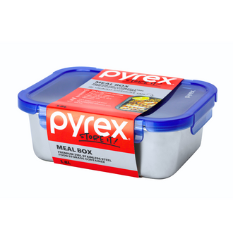 Pyrex® Stainless Steel Meal Box 1.8L