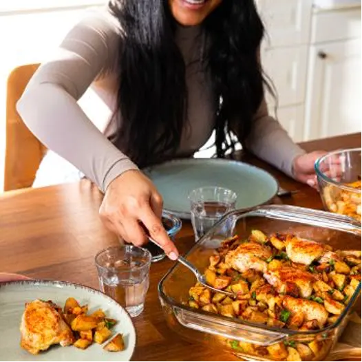 Sheet Pan Chicken with Spicy Potatoes